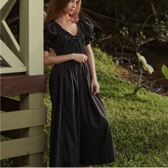 NEW • Doen • Women’s ISCHIA DRESS Black Medium - Picture 2 of 6